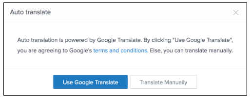 Google Translate in Zoho Creator