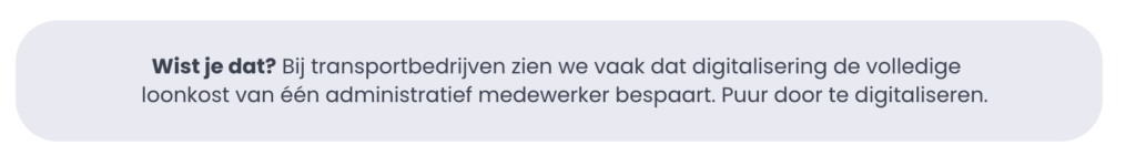 Wist je dat? blog transport planner